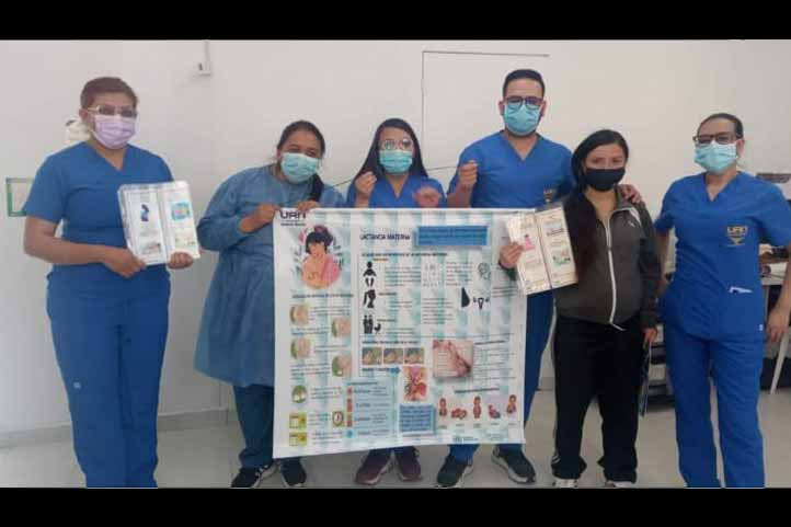 Las estudiantes complementaron su formación teórica con prácticas en el Hospital Meissen, de Bogotá, Colombia 