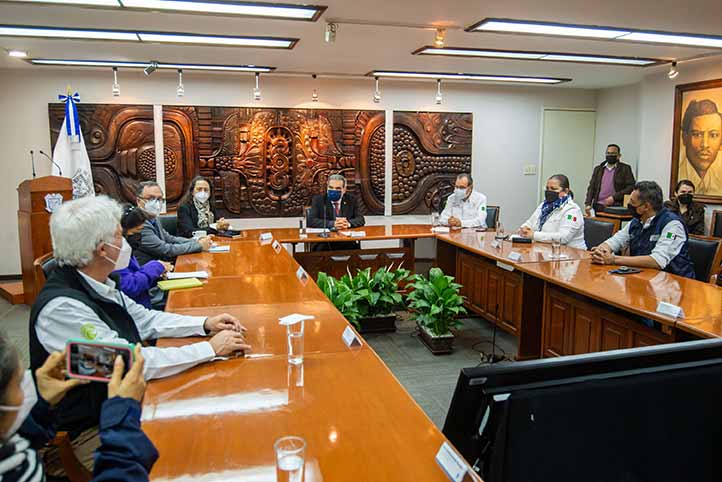 En la ceremonia de firma del convenio estuvieron presentes los responsables de las ANP localizadas en Veracruz 