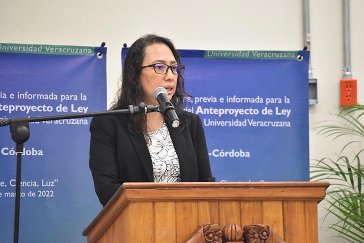 Marisol Luna destacó la riqueza de las propuestas a considerar en el Anteproyecto de Ley Orgánica de la UV