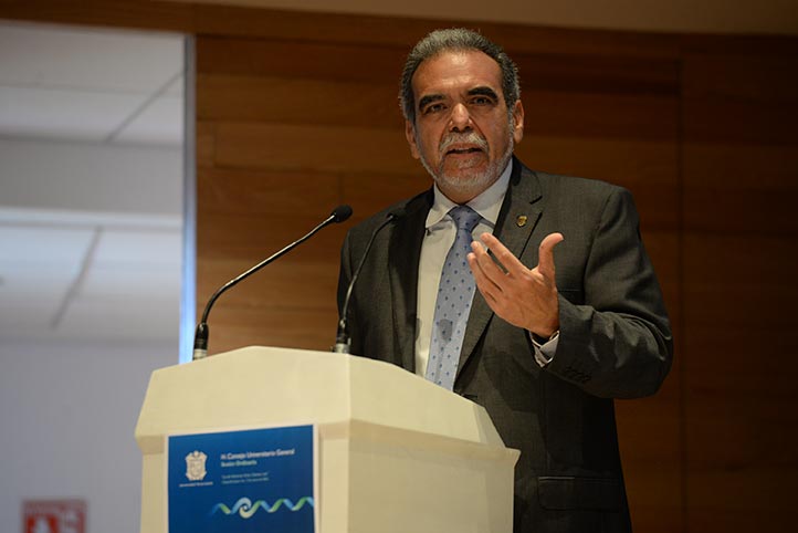 El rector Martín Aguilar presentó al pleno del CUG el Programa de Trabajo 2021-2025 “Por una transformación integral”