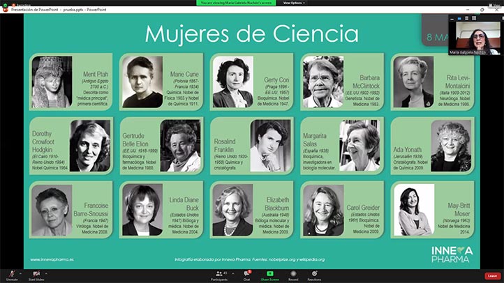 La investigadora reconoció a las pioneras que abrieron las puertas a los laboratorios, prácticas clínicas y cátedras universitarias