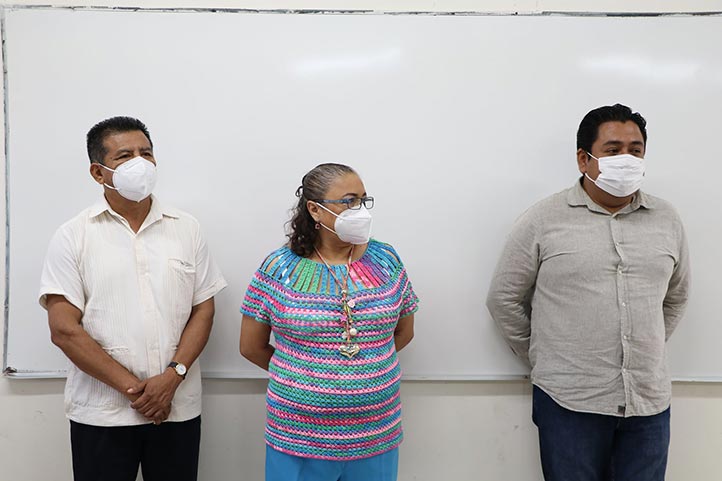 Florentino Cruz Martínez, Edgar Martínez Espinoza y Magdalena Peña García