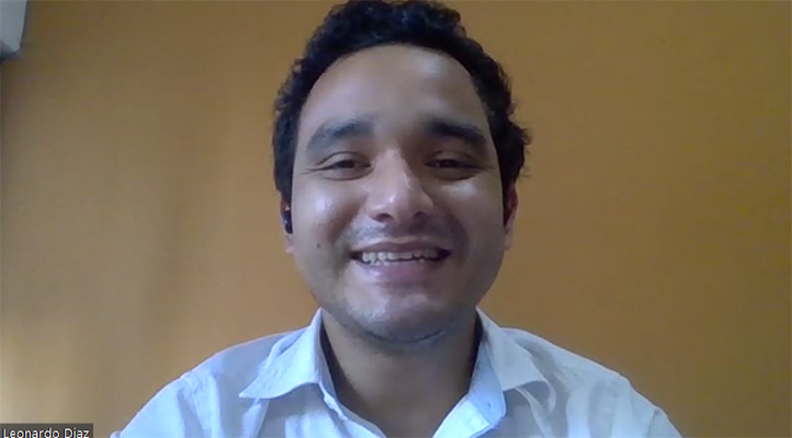 Leonardo Díaz Sánchez, estudiante del Doctorado en Biología Integrativa de la UV