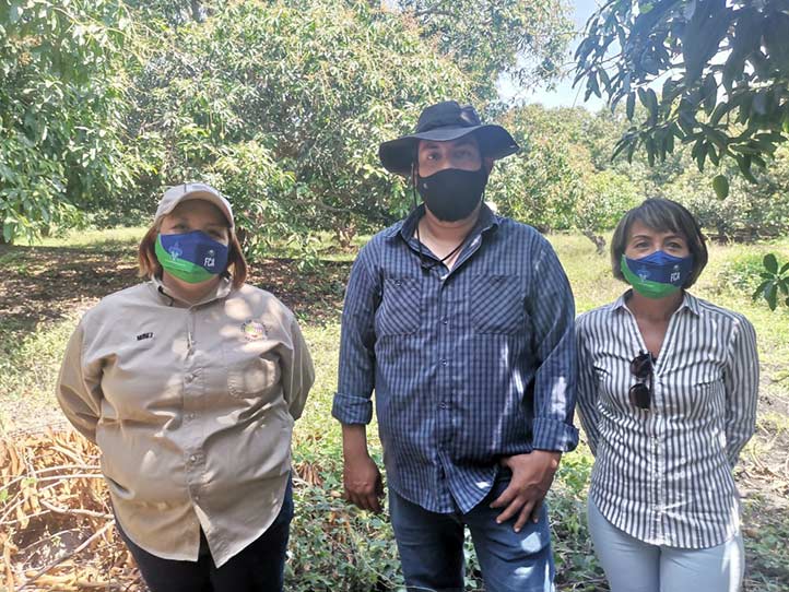 María del Carmen Núñez, Daniel López y Reyna Díaz