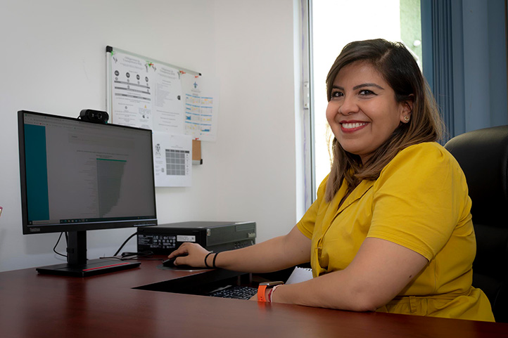 Yadira Rosales Ruiz, jefa del Departamento de Transparencia de la Coordinación