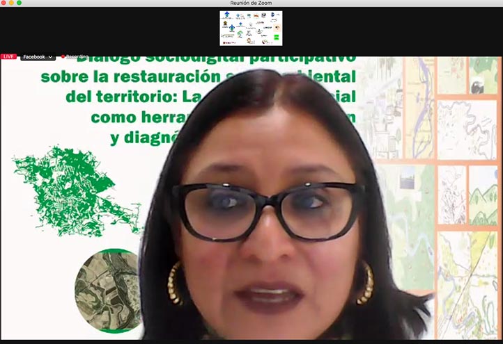 Elsa Pérez, coordinadora del encuentro, dijo que se busca participar en la restauración del territorio con diagnósticos locales