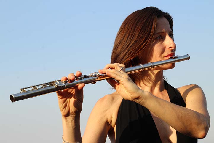 La flautista Lenka Smolcakova