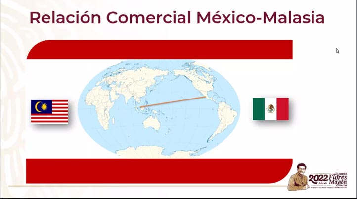 La funcionaria dio un panorama de la relación comercial entre México y Malasia