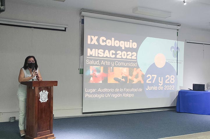 Lizette Teresa Figueroa, directora de la Facultad de Psicología, clausuró el IX Coloquio MISAC 2022