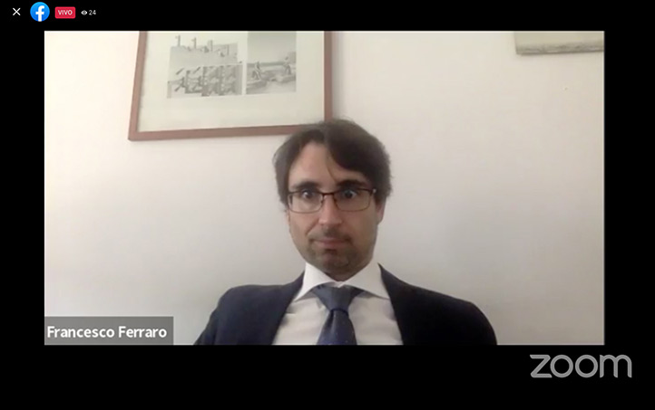 Francesco Ferraro, experto jurista italiano, ofreció una conferencia sobre la teoría de la legislación y legisprudencia