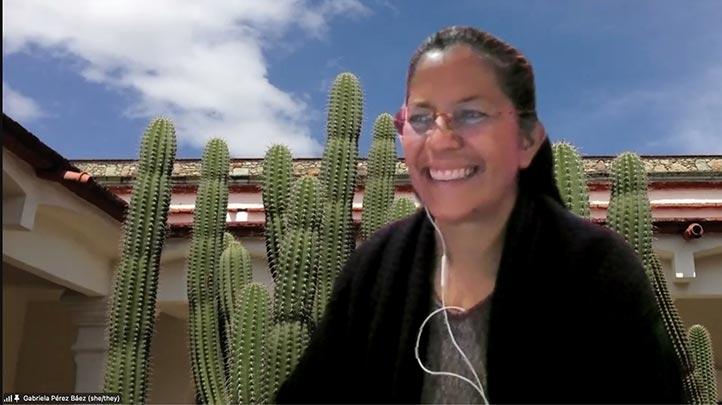 Gabriela Pérez Báez, del Departamento de Lingüística de la Universidad de Oregón