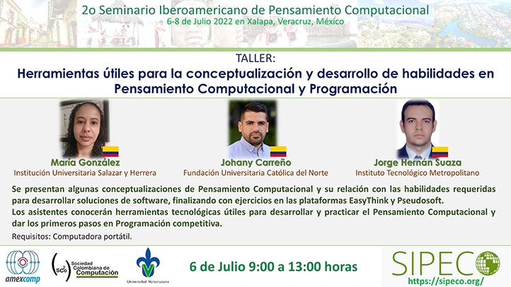 Los talleres del segundo seminario serán impartidos por especialistas nacionales y extranjeros