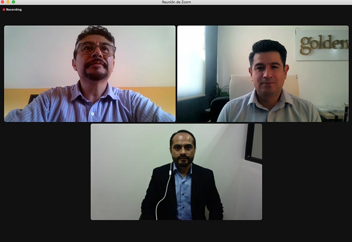 Gerardo Alvarado, Sergio Aguilar y Héctor Villanueva hablaron sobre el taller y sus beneficios