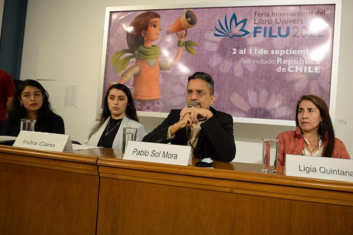 Mariana Hernández, Indra Cano, Pablo Sol y Ligia Quintanilla