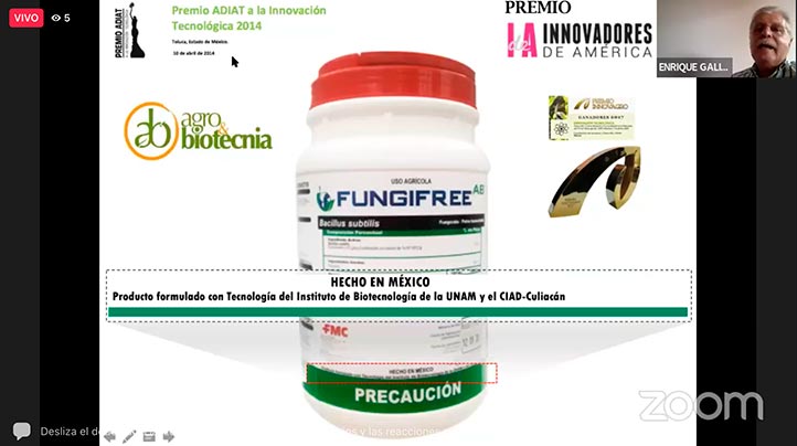Fungifree, de la empresa Agro&Biotecnia, ha recibido premios y reconocimientos en materia de innovación