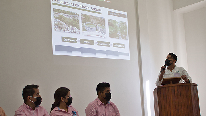 Estudiante de la Maestría en Ciencias del Ambiente expuso el proyecto