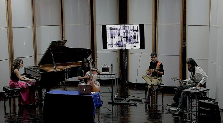 Estudiantes de la Facultad de Música dieron ritmo al proyecto visual de videopartituras del paisaje