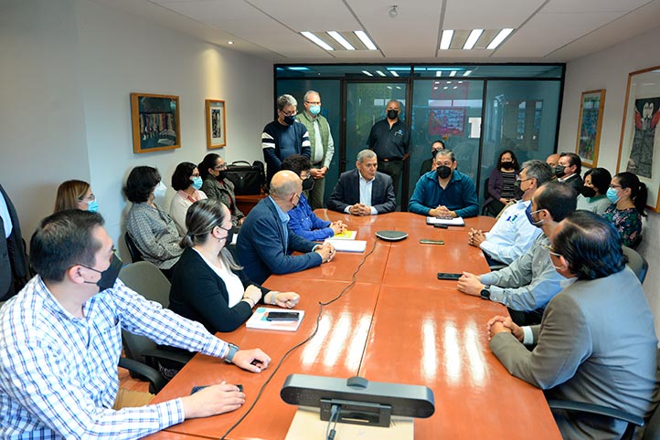 En la sala de juntas de la SAF, se realizó la reunión de cierre donde se dieron a conocer los resultados de la auditoría