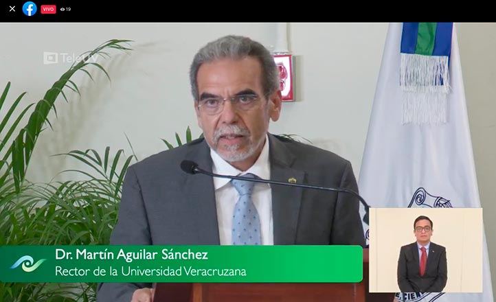 El rector de la UV, Martín Aguilar, afirmó que existe un buen diálogo con el gobierno en materia presupuestal