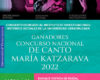 Cartel de la audición de los ganadores del Concurso “María Katzarava”