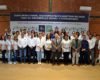 Autoridades y académicos de la UV, así como representantes del Ayuntamiento de Veracruz, en la presentación de resultados del macroproyecto
