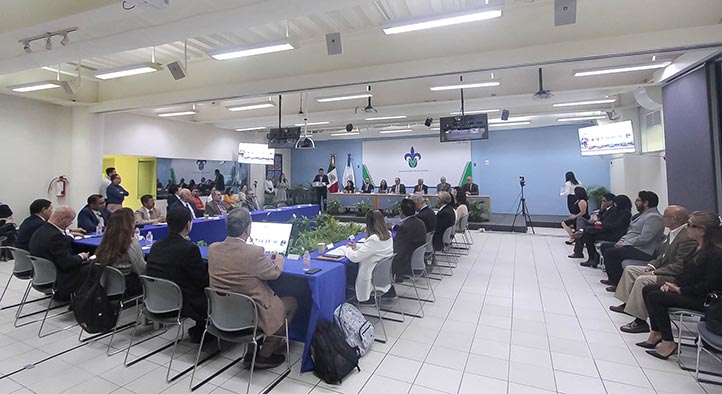 La sala de videoconferencias de la USBI-Xalapa es sede de la Asamblea Anual del CONMEX-CEAPEC