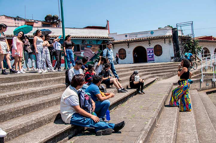 La caminata concluyó en el Paseo de Los Lagos