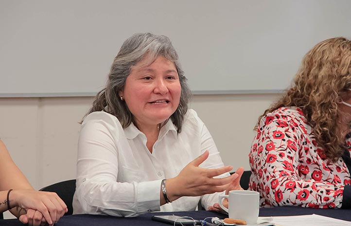 Rocío López, responsable del OIG, presentó resultados de la encuesta sobre desigualdad y violencia de género
