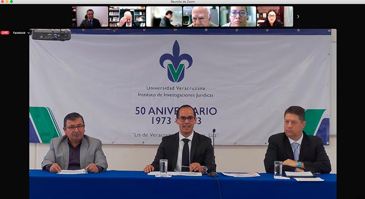 José Guadalupe Romero Pérez, Arturo Miguel Chípuli Castillo y Manuel Alejandro Falcón Rodríguez durante la inauguración