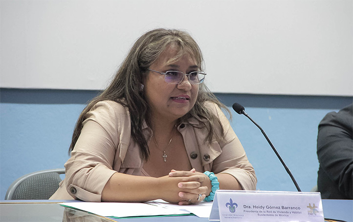 Heidy Gómez Barranco, presidenta de la Red de Vivienda y Hábitat Sustentable en México