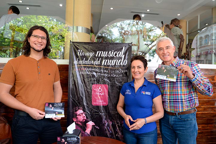 Milton Reséndiz, Karina Martínez y Facundo Pacheco