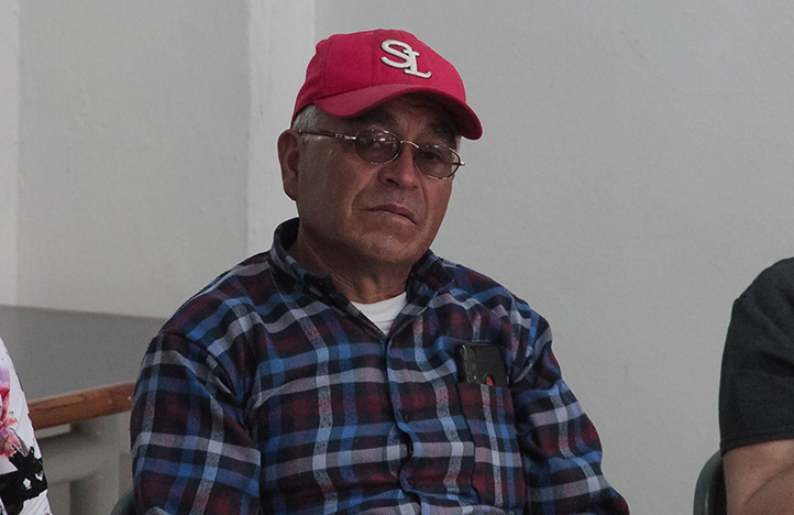 Hipólito Pérez, ejidatario de la localidad Los Pescados