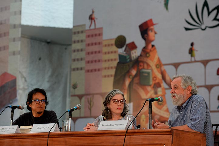 Alfonso Colorado, Elissa Rashkin y Ricardo Pérez presentaron el libro en la FILU 2023
