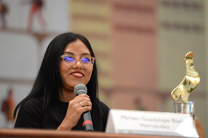 Miriam Guadalupe Báez, representante del colectivo Codice