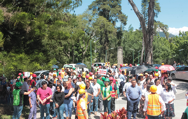 Personal de la Unidad Central de Rectoría participó en este ejercicio coordinado por el SUGIR