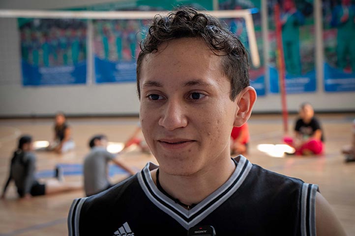 Martín Gallegos Rivera, estudiante de la Facultad de Derecho, dijo que el deporte evita el sedentarismo