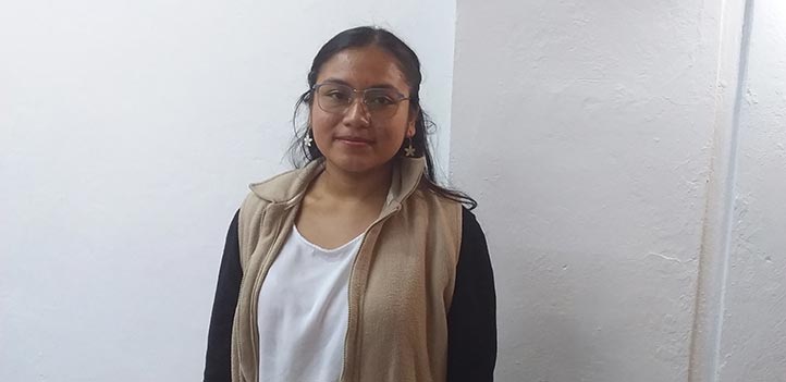 Guadalupe Francisco Gaona, alumna de la UV-Intercultural, sede Totonacapan