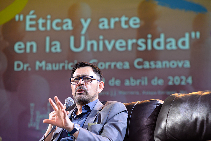 Mauricio Correa Casanova reflexionó en torno a la relación entre ética y arte 