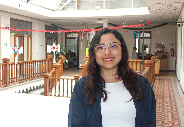 Cristina Sánchez Osorio, alumna de tercer semestre de la Maestría en Ecología Tropical que se imparte en el Citro 