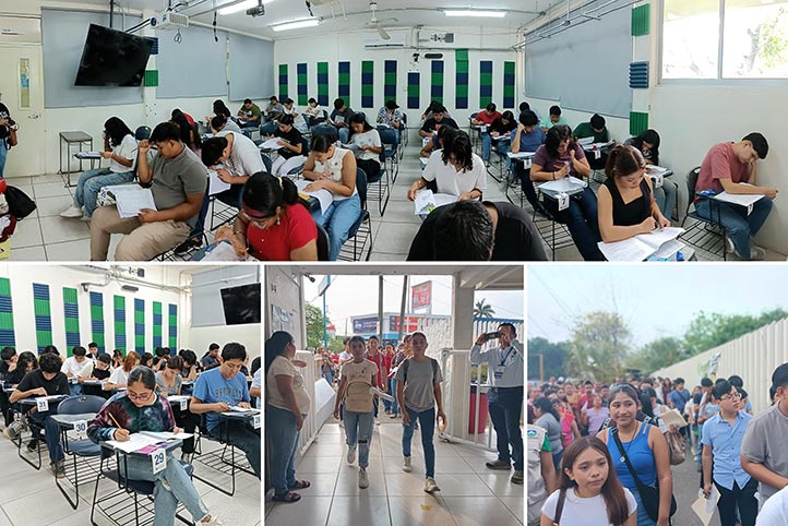 Un total de 4 mil 727 aspirantes presentaron examen de admisión en la región Poza Rica -Tuxpan