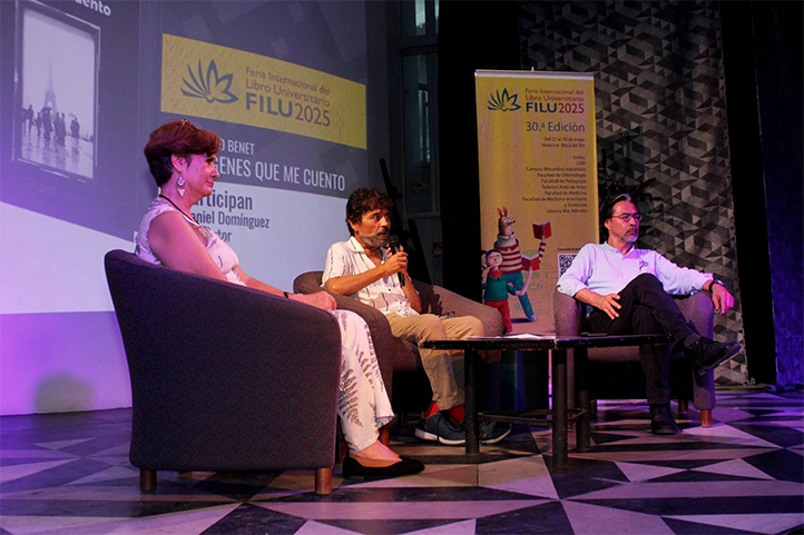 Graciela Flores y Daniel Domínguez acompañaron al cineasta 