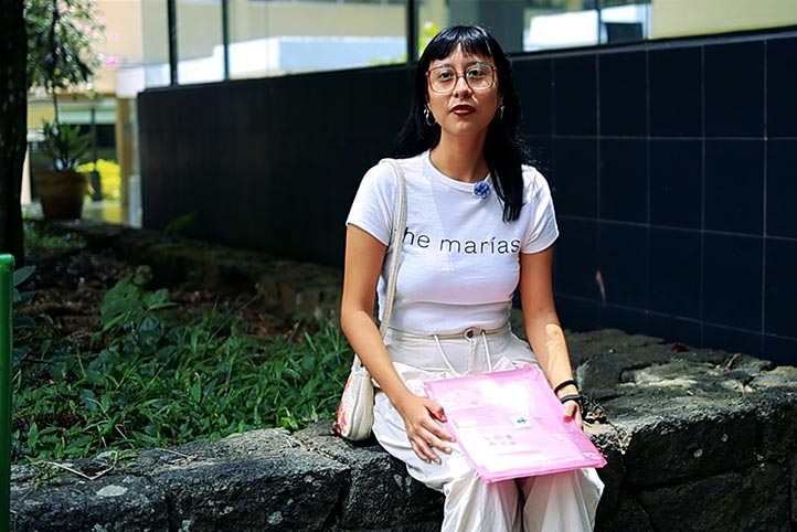 Andrea Angélica González, alumna de Antropología  