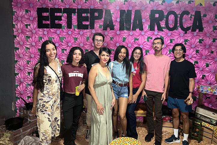 Durante su estancia de un semestre participó en varias actividades extraescolares 