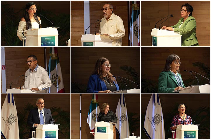 Autoridades universitarias de cada uno de los PE que recibieron acreditación 