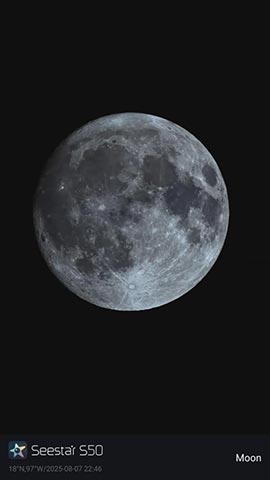 Astros observados a través del telescopio, durante la práctica de evaluación del cielo noctuno 