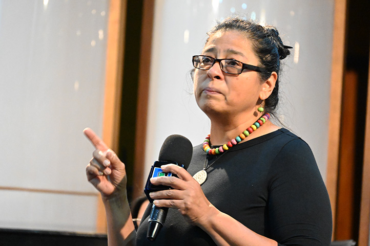 Miriam Ramos, responsable del colectivo Global Water Watch México, fue la coordinadora del evento 