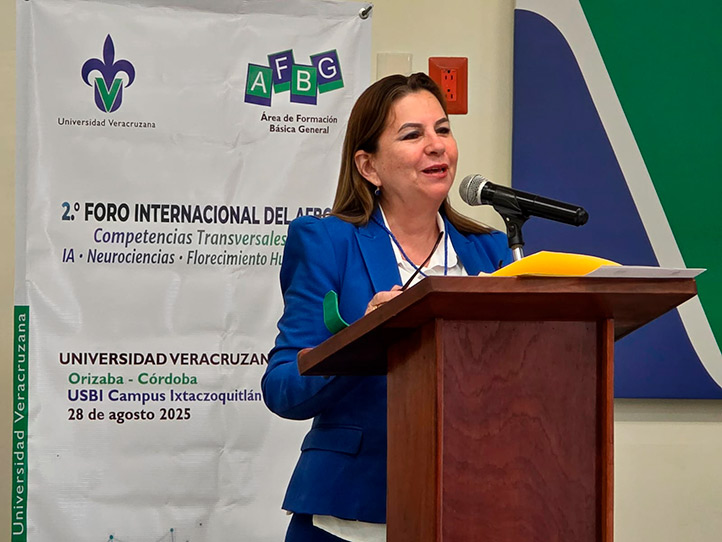 María del Carmen Sánchez Zamudio, directora del AFBG, dio la bienvenida a los asistentes 