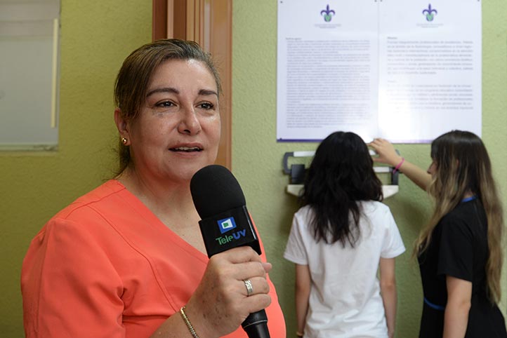 Laura Benítez Coeto, responsable del área de nutrición del examen  