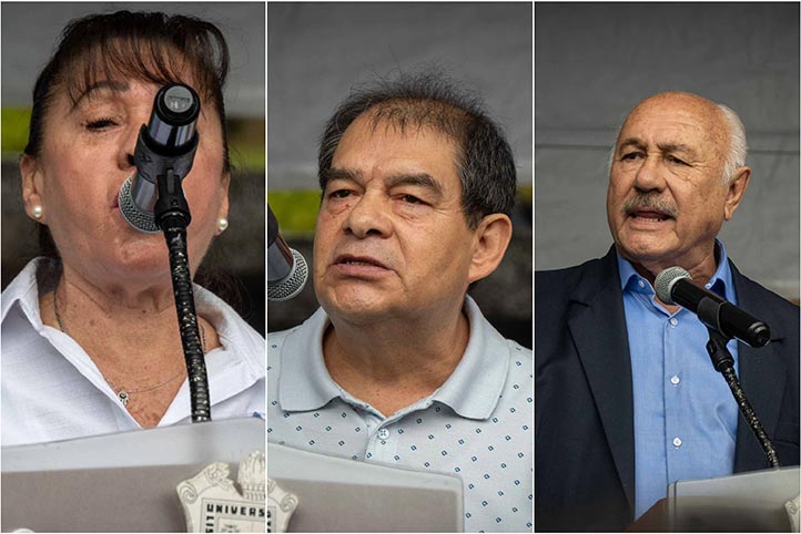 Martha Herrera, Juan Mendoza y Enrique Levet