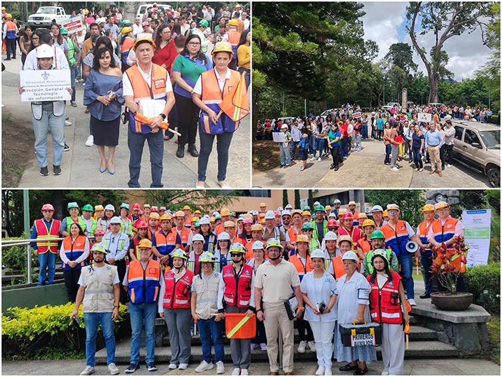 La Universidad Veracruzana se sumó al 2° Simulacro Nacional 2025 